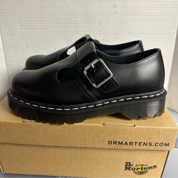 Dr Martens POLLEY BEX Smooth Leather Mary Jane Shoes - Picture 5 of 11